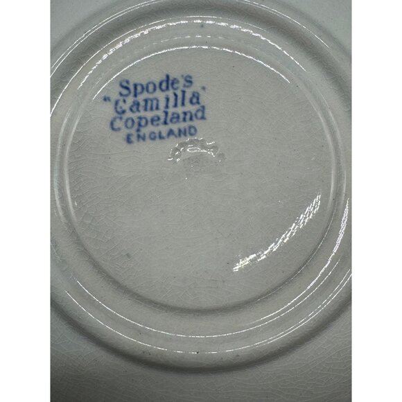 Spodes Camilla Copeland Blue & White Tea Cup & Saucer Set England 2 floral READ - Picture 9 of 9